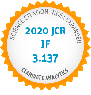 Science Citation Index Expanded - 2020 JCR IF 3.137 - Clarivate Analytics