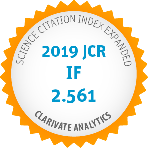 Science Citation Index Expanded - 2019 JCR IP 2.561 - Clarivate Analytics